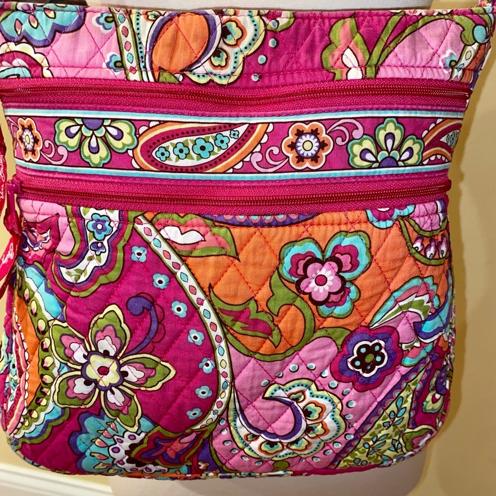 Vera Bradley Triple Zip Hipster Crossbody Bag
